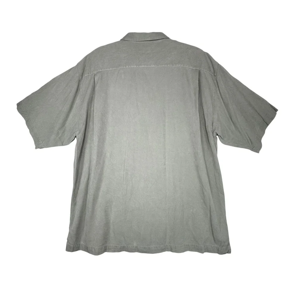 Tommy Bahama Men's Silk Blend Shirt XL Sage Green Relaxed Fit